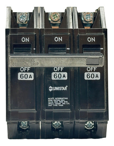 Breaker Superficial 3x60amp Lumistar