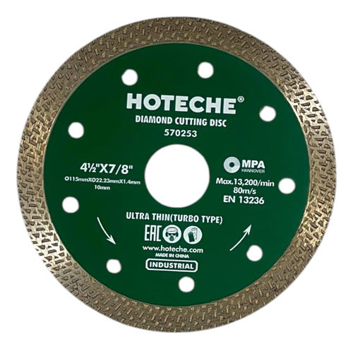 Disco Diamantado 4 1/2 Turbo U/fino Hoteche