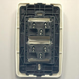Interruptor Doble 3way Blanco Moderna Lumistar