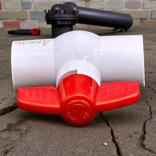 Llave De Paso 1/2'' Lisa Pvc Orus X2 Und