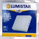 Panel Led Cuadrado Sobreponer 24w 85-265v Lumistar