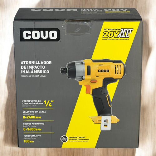 Destornillador De Impacto Inalambrico 20v Covo