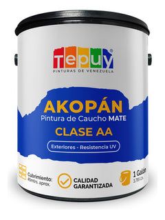 Pintura De Caucho 1G Akopan Tepuy Clase Doble A