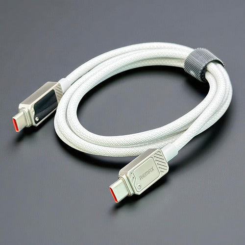 Cable Tipo C Carga Rapida Remax Con Display 100w 1.2 Mtrs