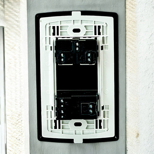 Interruptor Toma Negro 15amp Orus