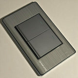 Interruptor Doble Elite 3 Way Plata Lumistar
