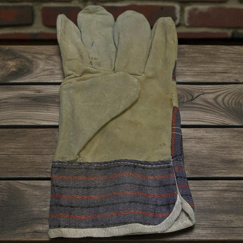 Guantes De Carnaza Corto Azul