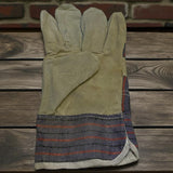 Guantes De Carnaza Corto Azul