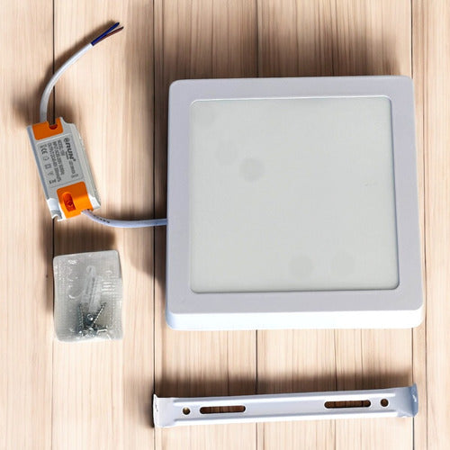 Panel Led Cuadrado Sobreponer 15w 6500k 85-265v Run