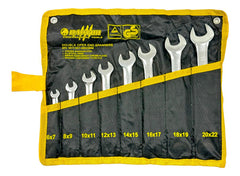 JUEGO LLAVES 8PCS  DOBLE OPEN END RAPTOR