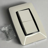 Interruptor Doble 3way Blanco Moderna Lumistar