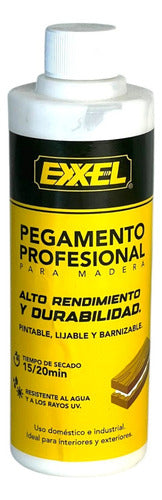 Pega Cola Blanca Para Madera Carpintería 250gr Exxel