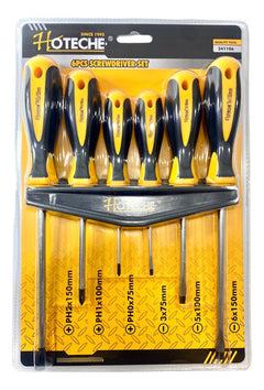 JUEGO DE DESTORNILLADOR EN BLISTER 6 PCS HOTECHE