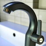 Llave Griferia De Lavamanos Negro Mate Orus