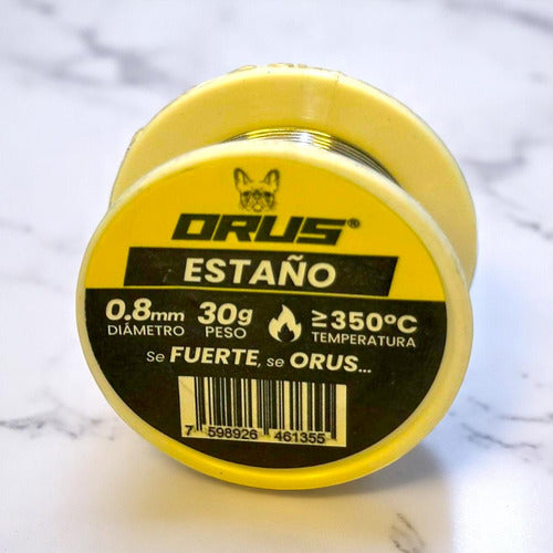 Estaño Alambre Para Soldar Orus De 30grx0.8mm