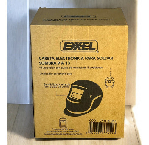 Casco Careta Para Soldar Automatico Qsf-008r Exxel