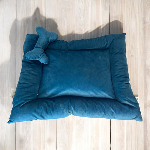 Cama Para Perros Rectangular Talla M Verde Happy Dogs