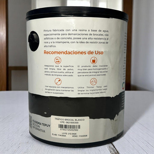 Pintura Para Brocal 1 Galón Blanco Tepuy