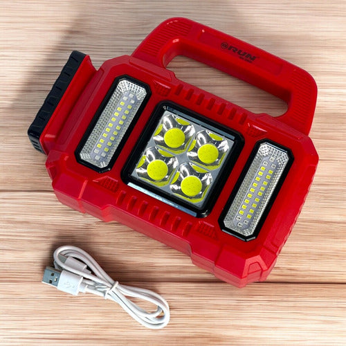 Lampara Led De Emergencia 10w Recargable Solar Run