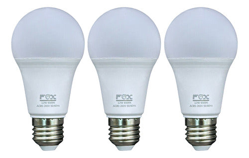 Bombillo Led 12w Fox Pack De 3