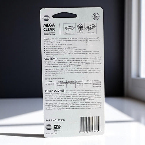 Silicón Pega Gris Transparente 85g Mega Grey