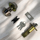 Cerradura De Llave-llave Bronce Antiguo Run