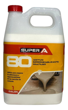 Aditivo Impermeabilizante Y Adherente Super A 80 1l