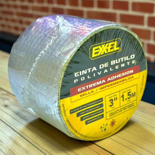 Cinta De Butilo Impermeabilizante Exxel 3" 1.5m