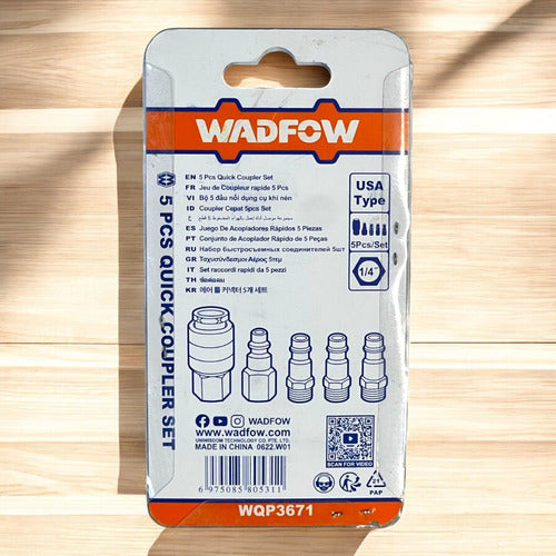 JUEGO DE ACOPLE RAPIDO 5PZS T/AMERICANO WADFOW