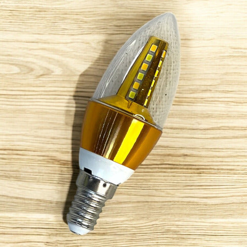 Bombillo Led Tipo Vela 3w E14 Tricolor