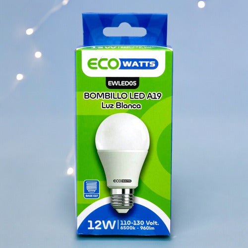 Bombillo Led 12w E27 110-130v luz blanca Ecowatts Lumistar