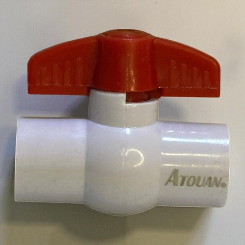 Llave De Paso 1/2'' Lisa PVC Pesada Atouan