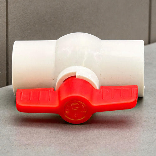 Llave De Paso 1'' Lisa Pvc Orus