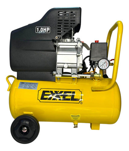 Compresor De Aire 18lts 1hp 110v Sin Aceite Exxel