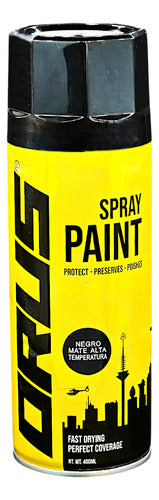 Pintura En Spray Alta Temperatura 400ml Orus