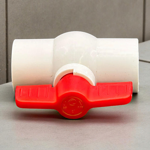 Llave De Paso 1'' Rosca Pvc Orus