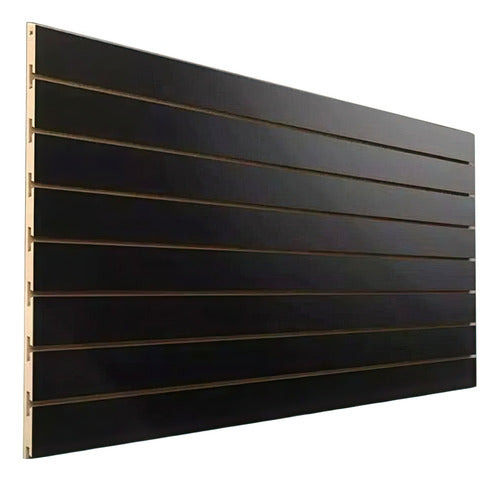 Panel Exhibidor Acanalado Negro 1.20x1.20mtx18mm Exxel