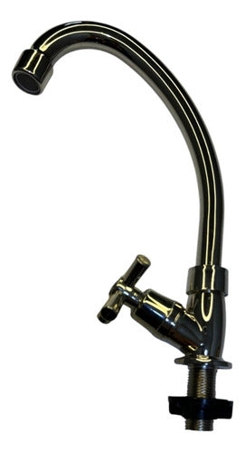 Griferia De Fregadero Individual Abs Manilla Cruceta M.a