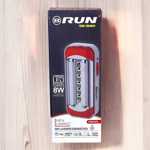 Lampara Led De Emergencia 8w Recargable Run