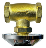 Llave Ducha 1/2 Base Bronce Pomo Abs Lf