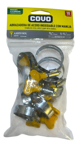 Abrazadera Metálica 3/4"  A 1 3/4"  C/manija Covo