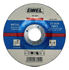 Disco De Esmerilar 4"1/2  115x6.0x22.2mm Exxel