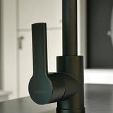 Llave Griferia De Lavamanos Monomando Negro Mate Orus