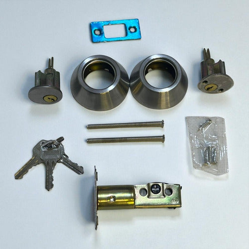 Cerradura Llave-llave Plateado Acero Brillante