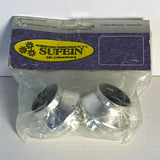 Tope Decorativo 1'' (par) Plastico Cromado Sufein