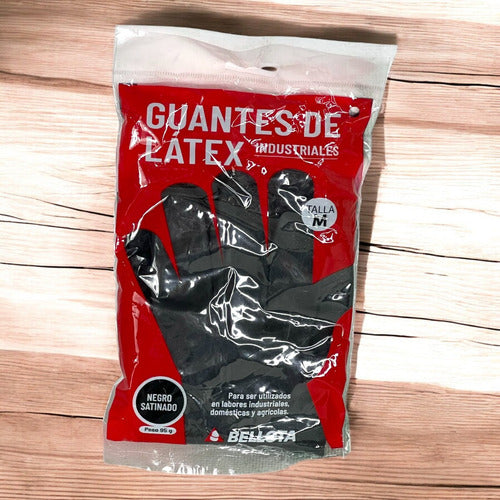 Guantes De Latex Negro Indust Talla M Bellota