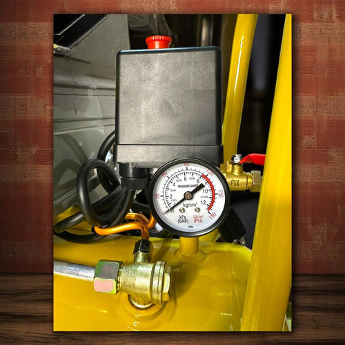 Compresor De Aire 18lts 1hp 110v Sin Aceite Exxel