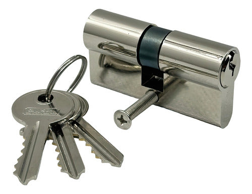 Cilindro De Seguridad Tipo Pera 60 Mm Multilock De Puerta