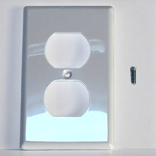 Tapa Para Toma Corriente Plastico Sencillo Pack 6 Und Vitron