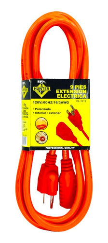 Extensi½n El?ctrica Naranja 3X16 2,75mts Hunter